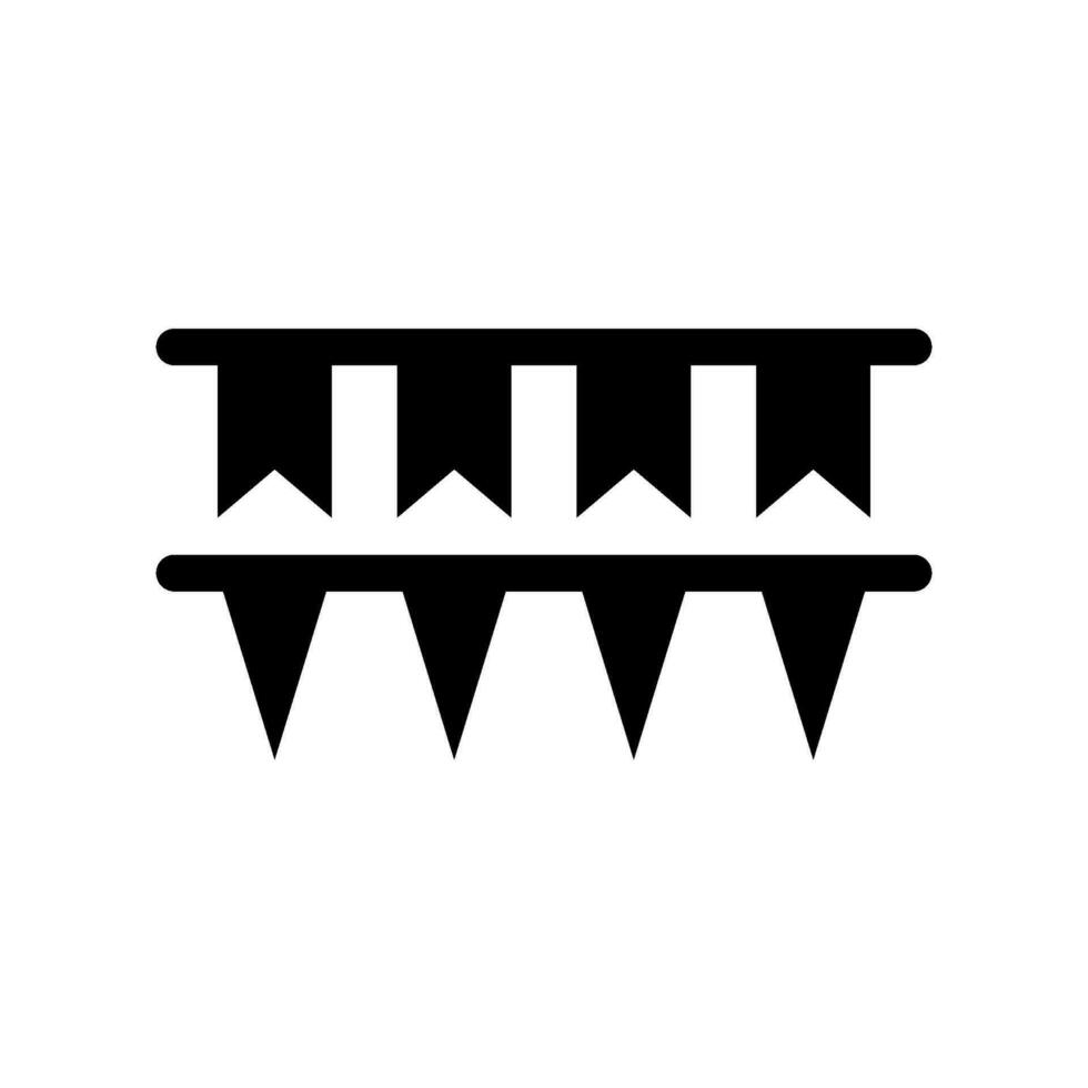 Bunting Icon Vector Symbol Design Illustration