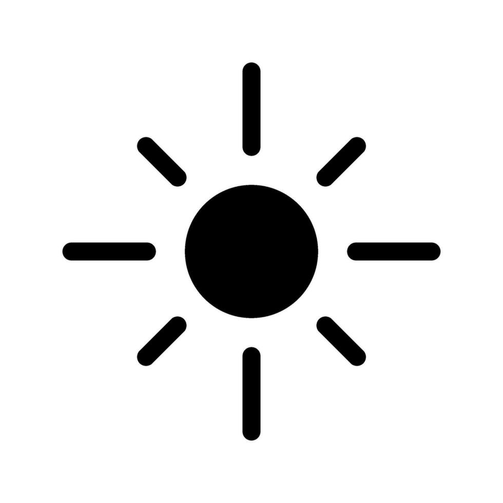 Brightness Icon Vector Symbol Design Illustration
