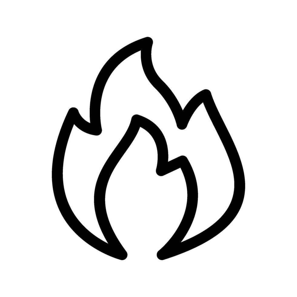 Flame Icon Vector Symbol Design Illustration