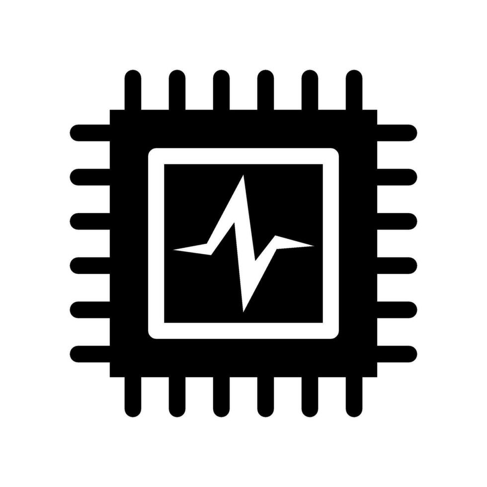 Processor Icon Vector Symbol Design Illustration