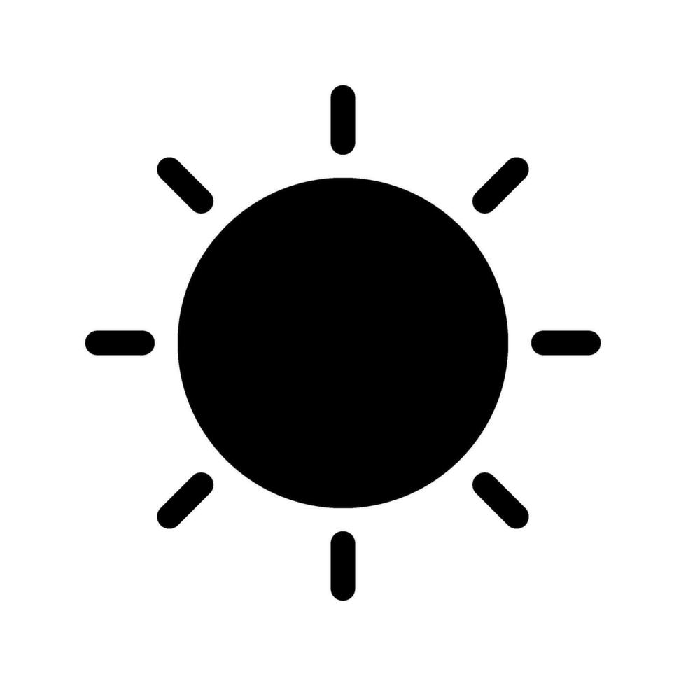 Sun Icon Vector Symbol Design Illustration