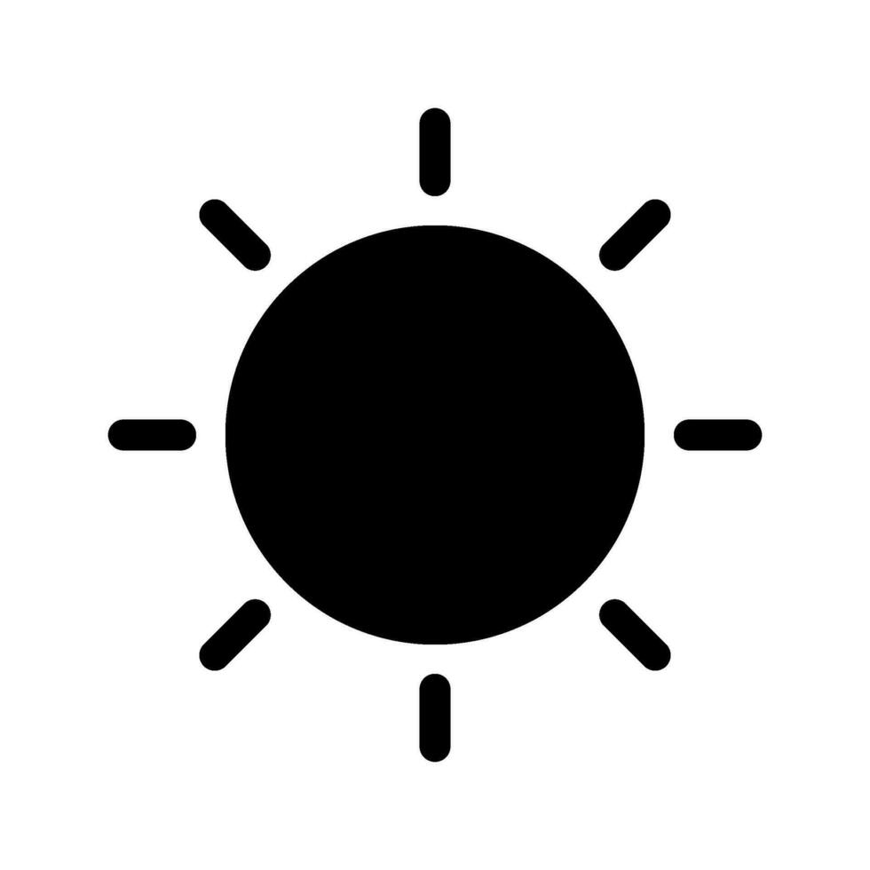 Sun Icon Vector Symbol Design Illustration