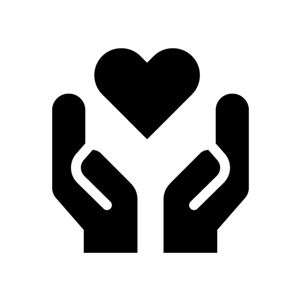 caridad icono vector símbolo diseño ilustración
