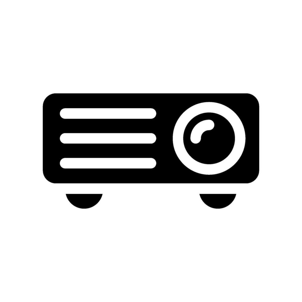 Projector Icon Vector Symbol Design Illustration