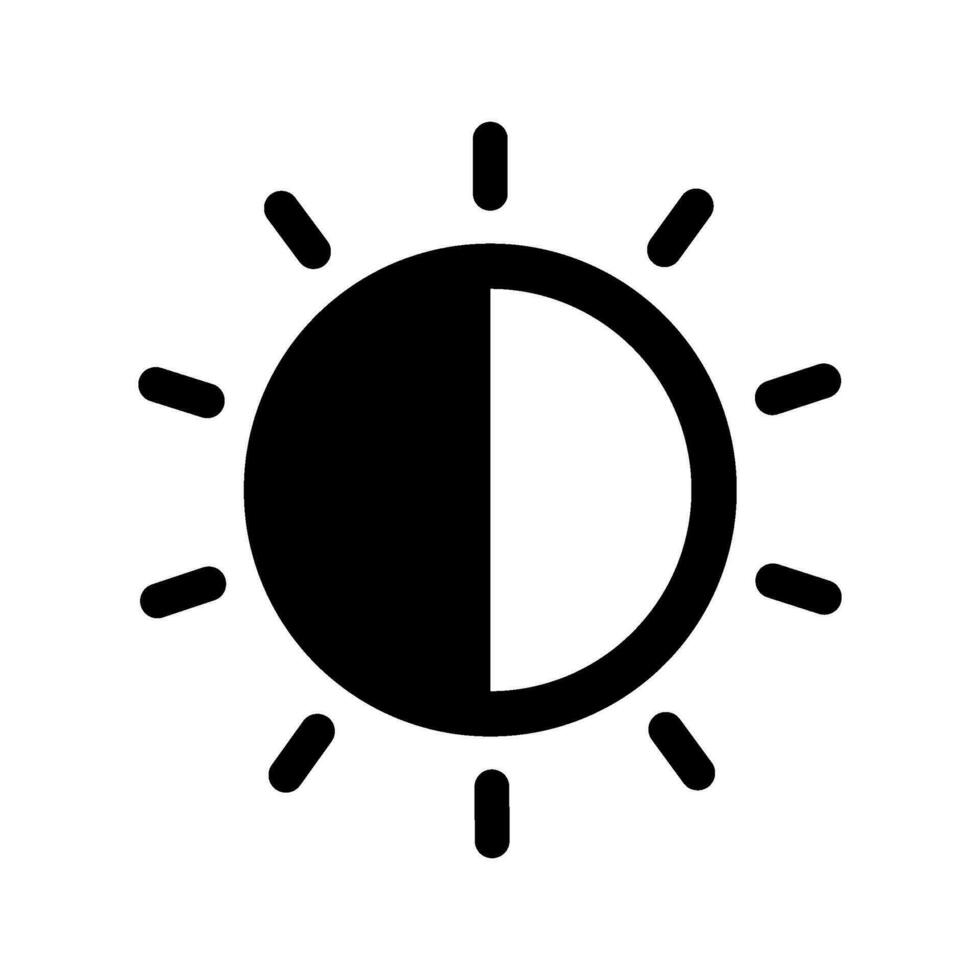 Brightness Icon Vector Symbol Design Illustration