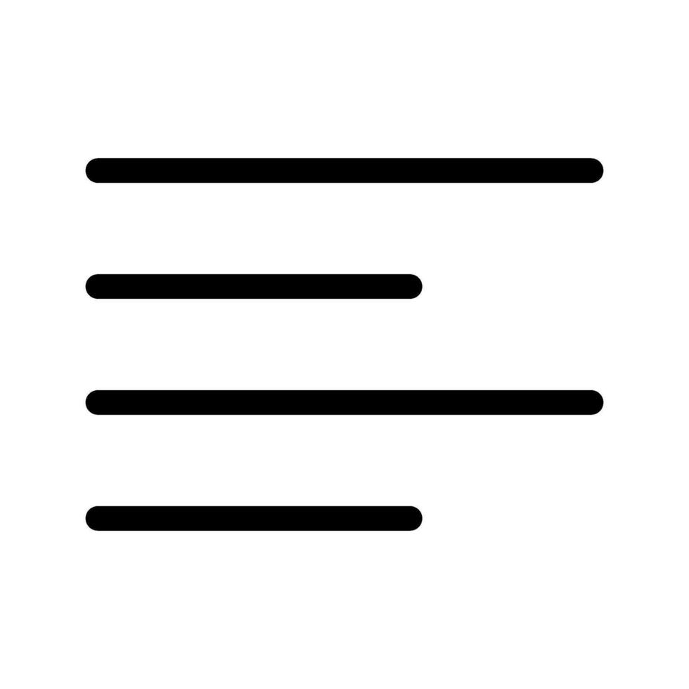 Align Icon Vector Symbol Design Illustration