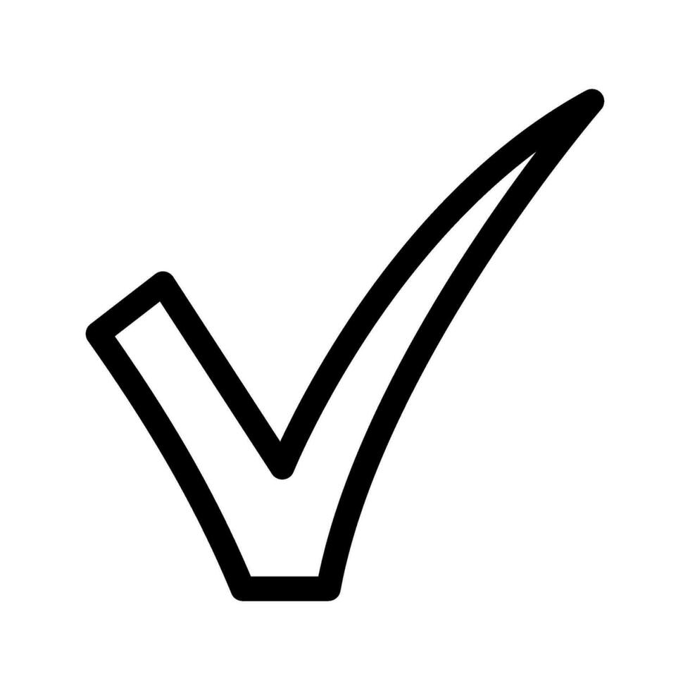 Check Mark Icon Vector Symbol Design Illustration