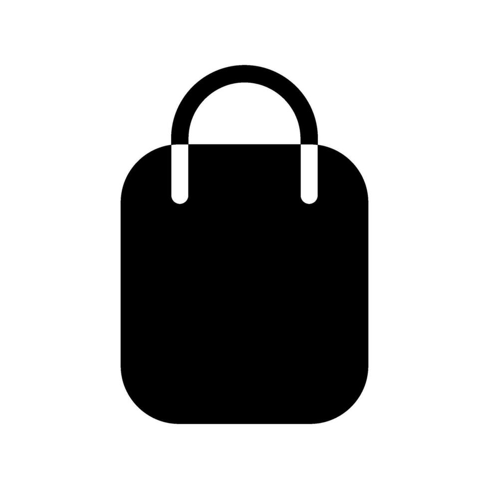 compras bolso icono vector símbolo diseño ilustración