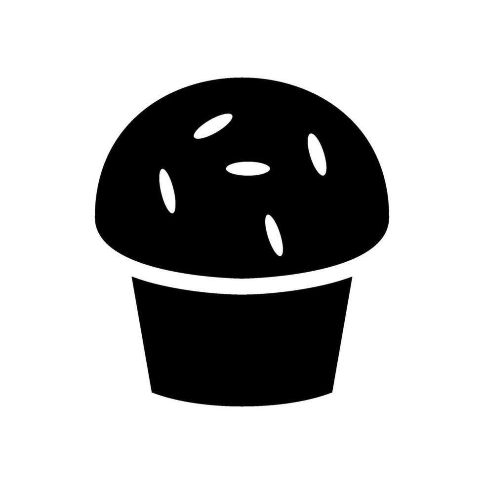 Cupcake Icon Vector Symbol Design Illustration