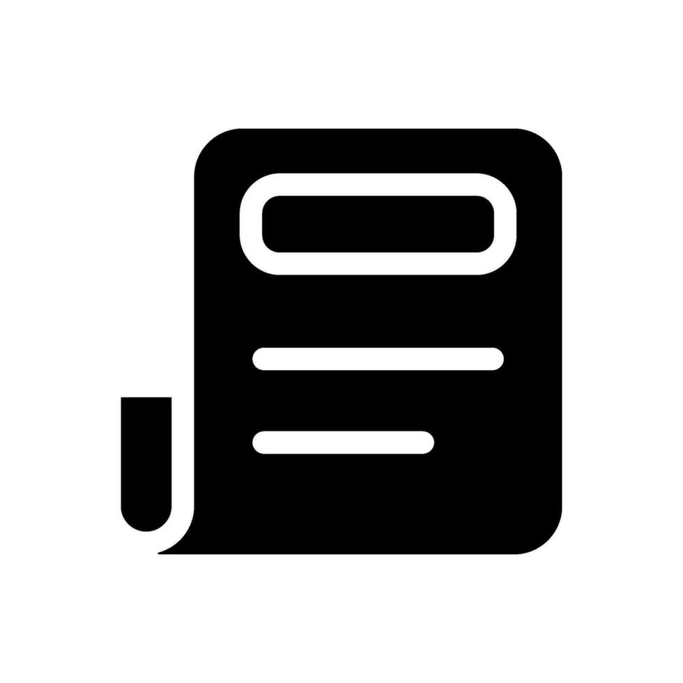 Newspaper Icon Vector Symbol Design Illustration
