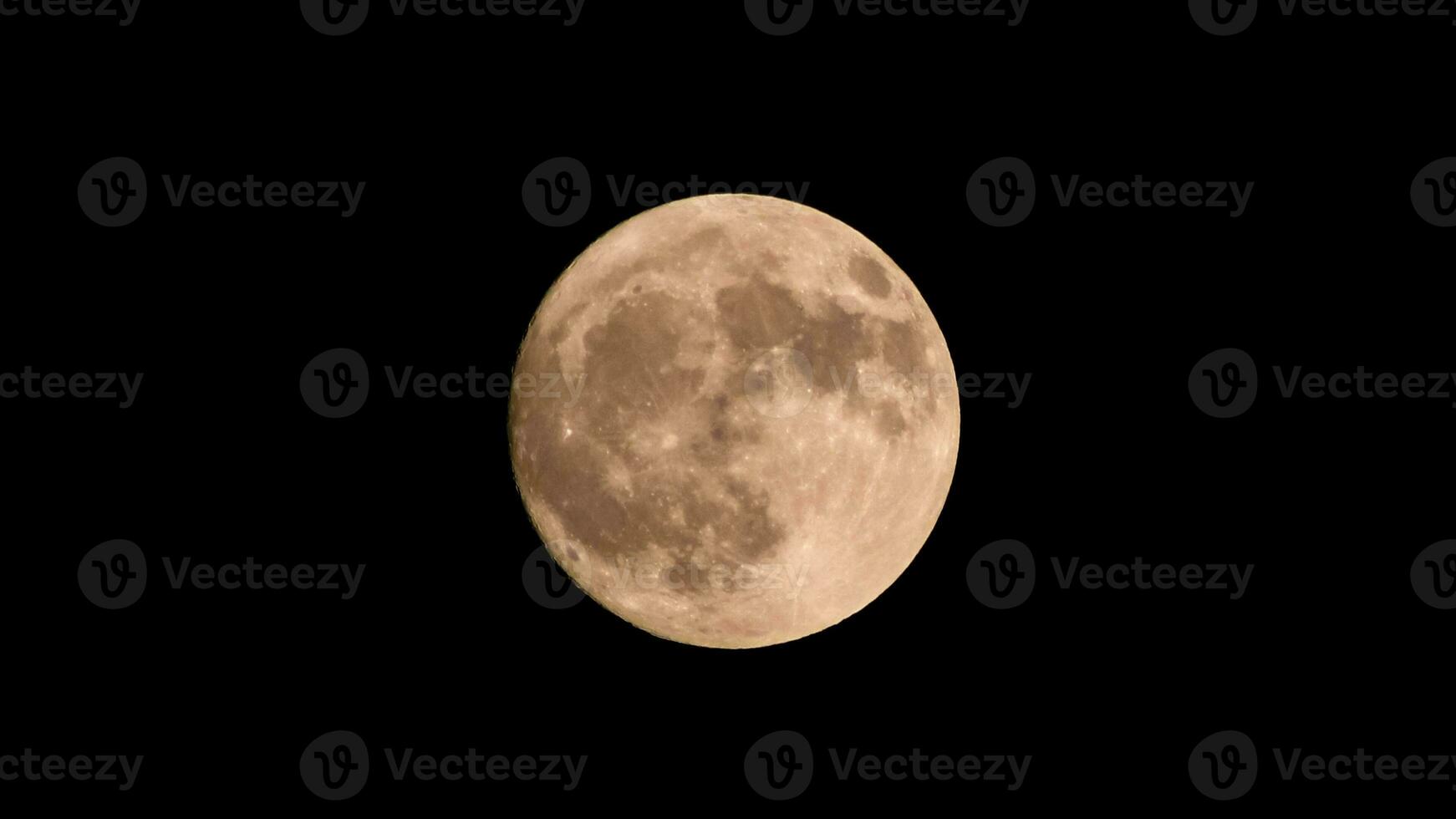 Super full moon with dark background. Horizontal Photography. photo