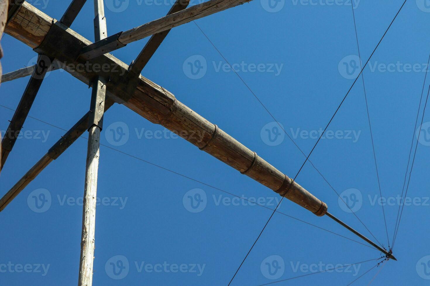 Detail to the windmill blades in Ankara Turkey photo