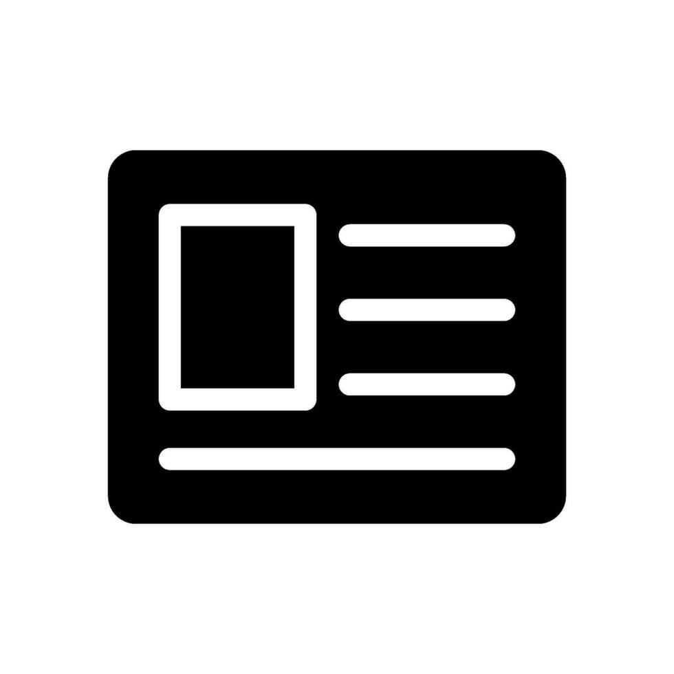 Newspaper Icon Vector Symbol Design Illustration