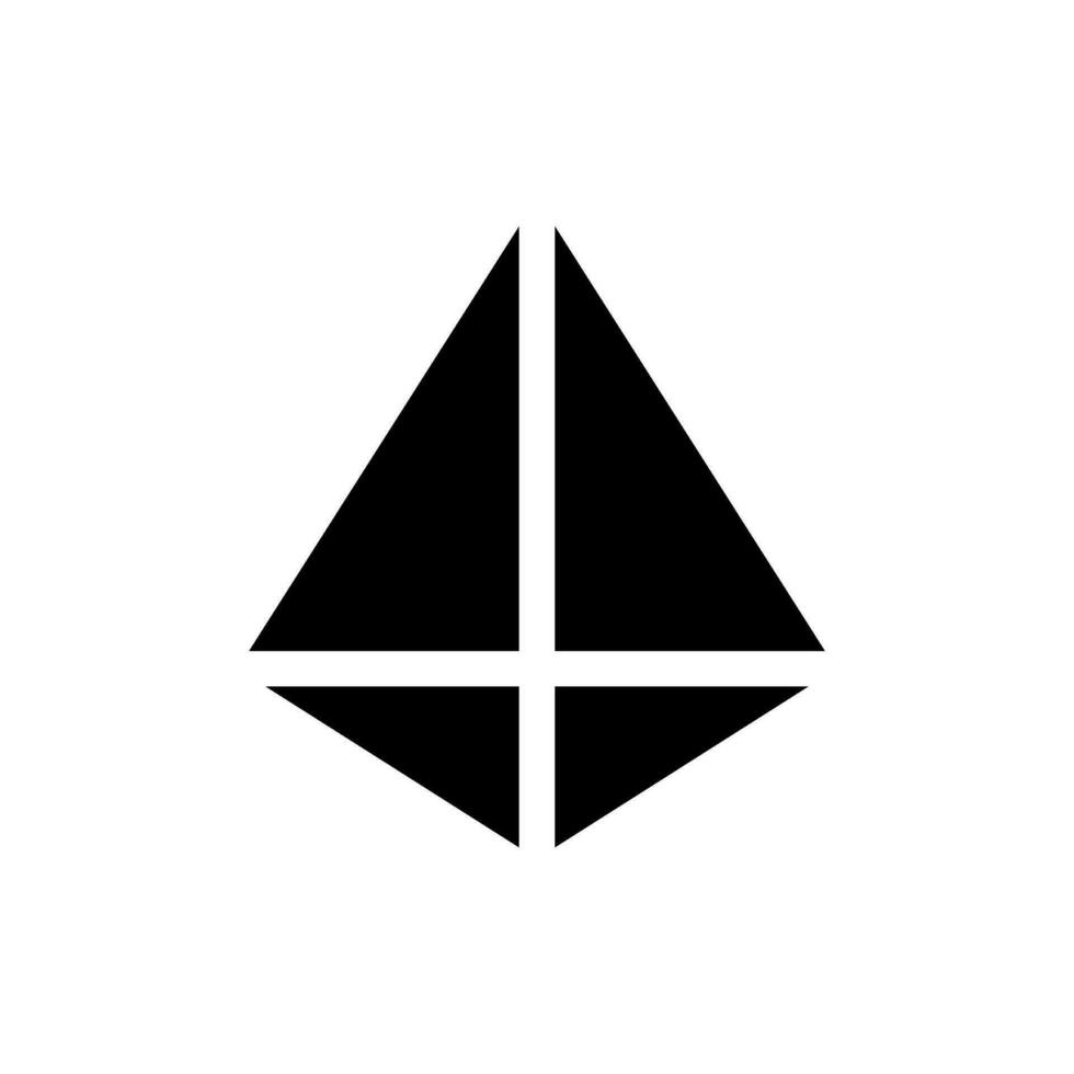 Triangle Icon Vector Symbol Design Illustration