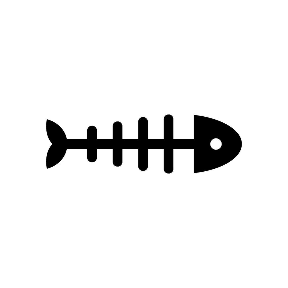 Fishbone Icon Vector Symbol Design Illustration
