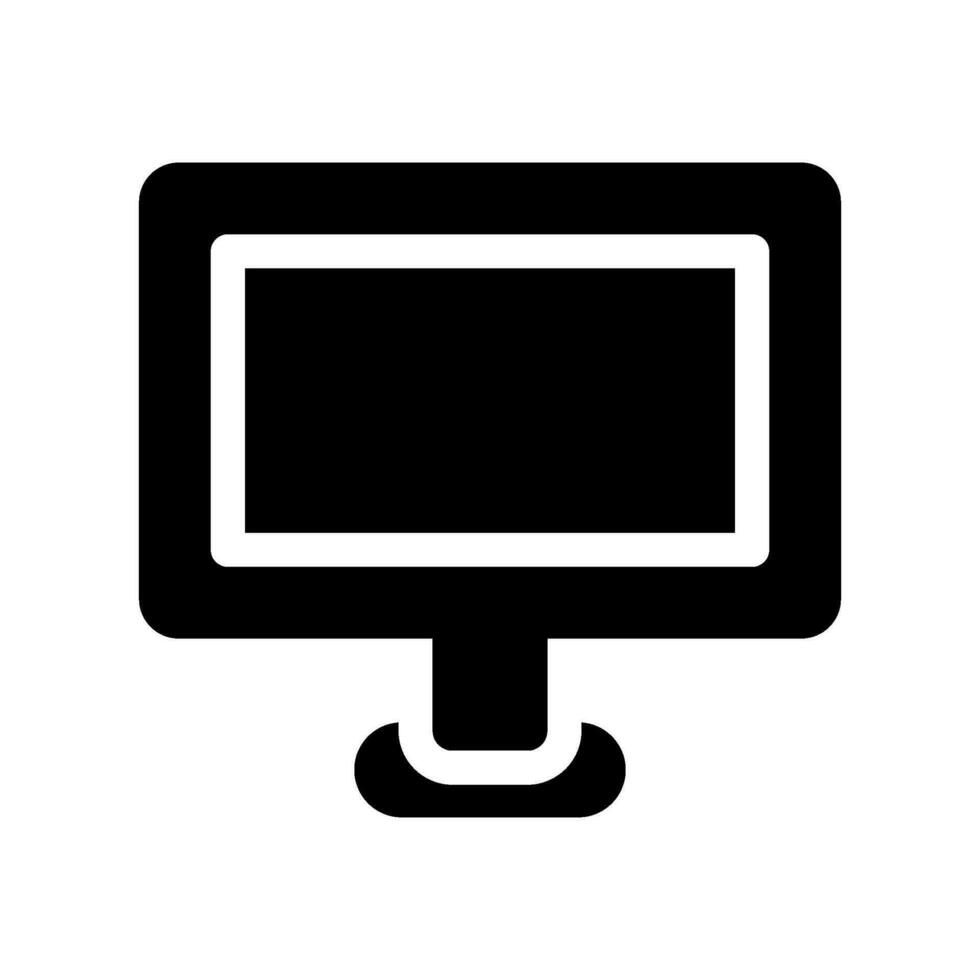 monitor icono vector símbolo diseño ilustración