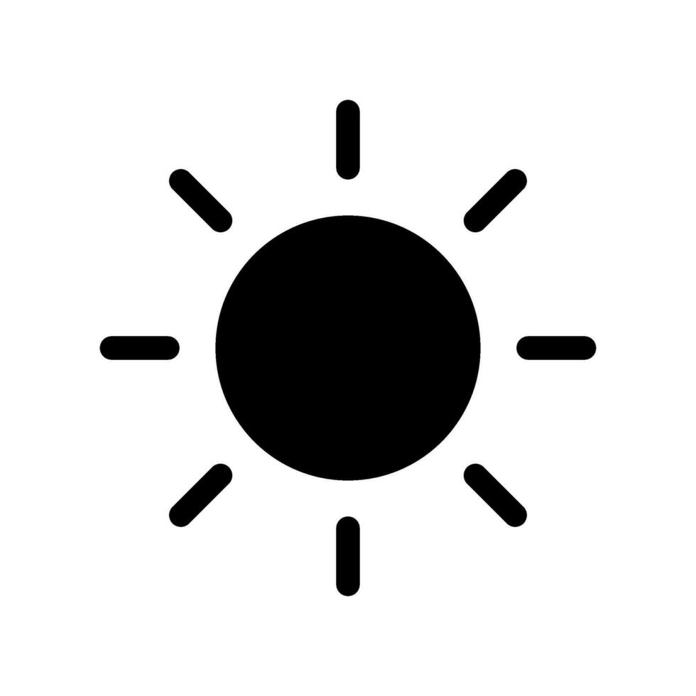 Brightness Icon Vector Symbol Design Illustration