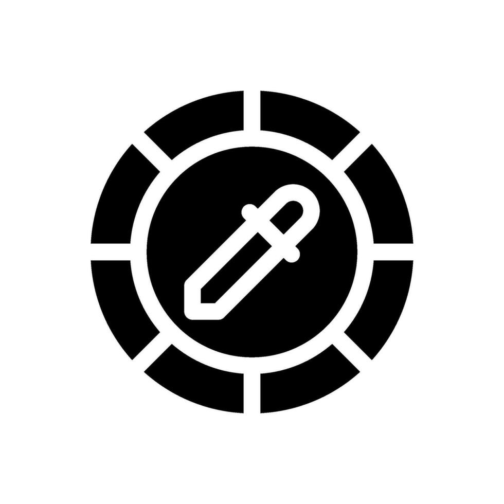 Color Wheel Icon Vector Symbol Design Illustration