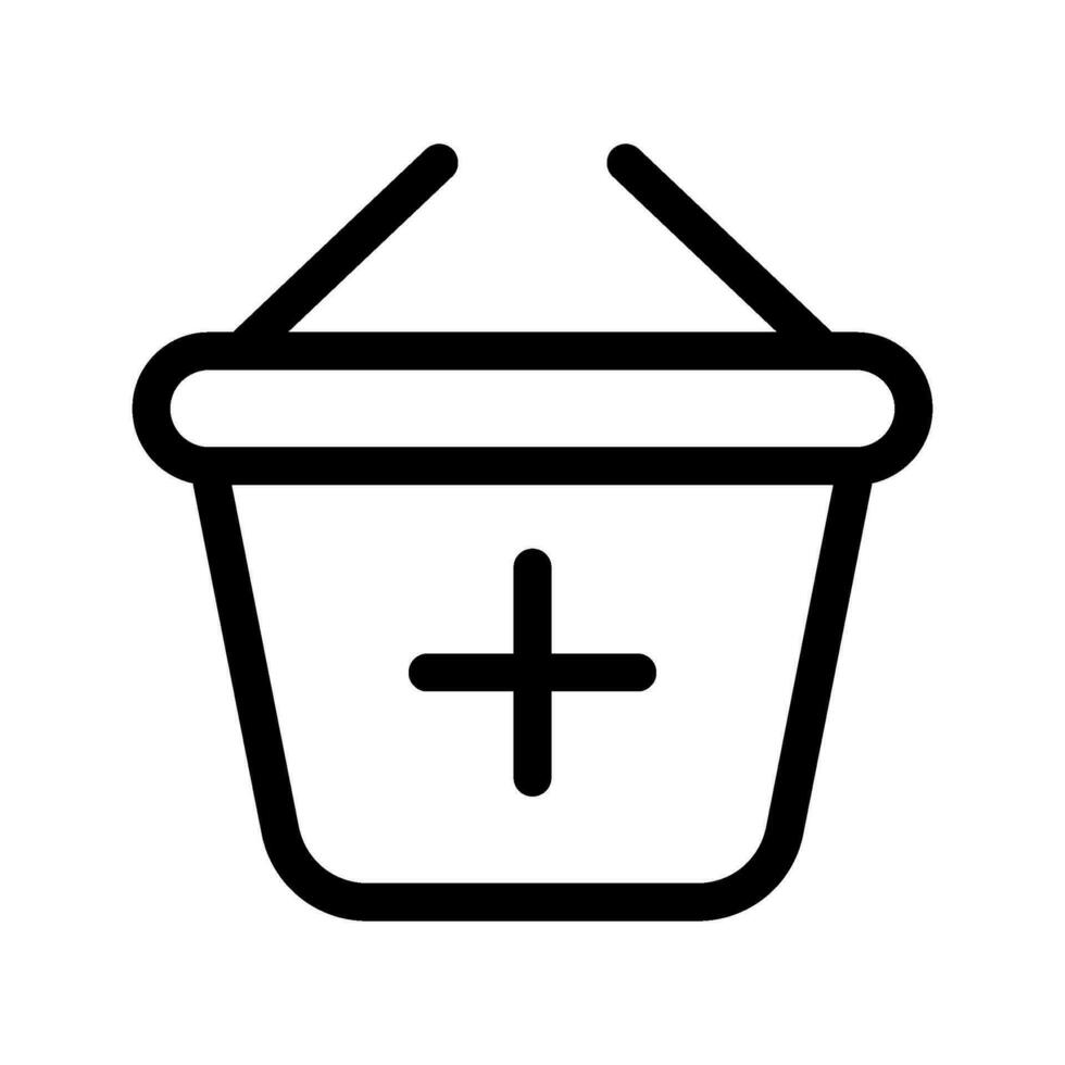 Add To Basket Icon Vector Symbol Design Illustration