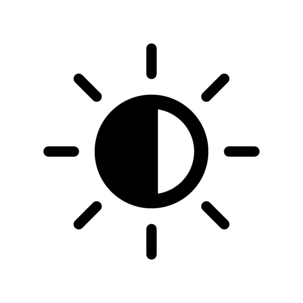 Brightness Icon Vector Symbol Design Illustration