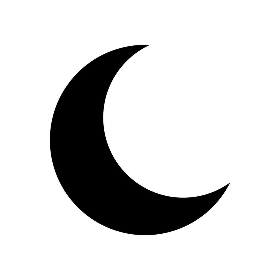 Moon Icon Vector Symbol Design Illustration