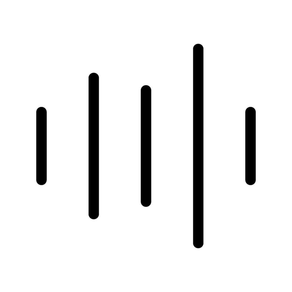 Sound Wave Icon Vector Symbol Design Illustration