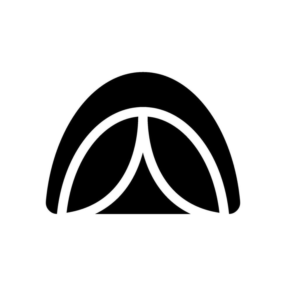 Dome Tent Icon Vector Symbol Design Illustration