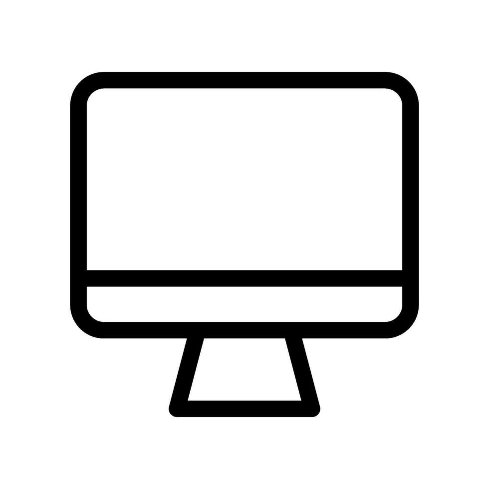 Monitor Icon Vector Symbol Design Illustration