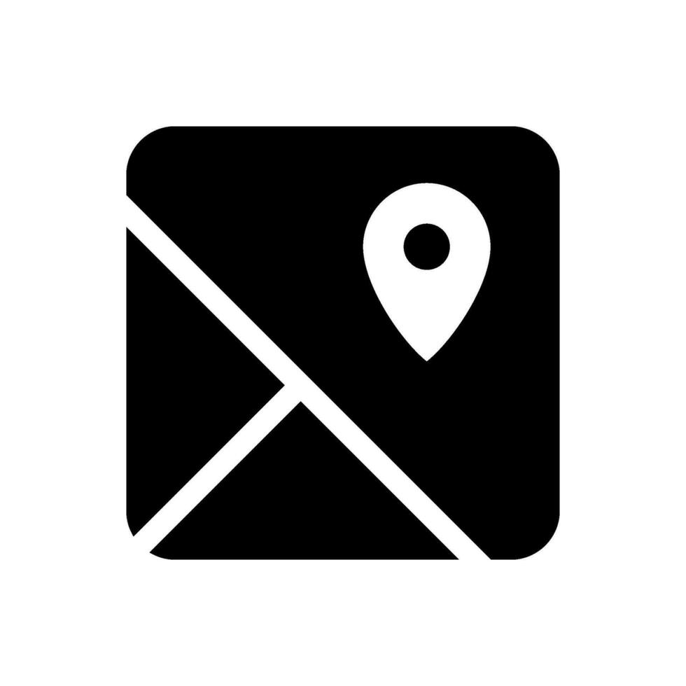 Map Icon Vector Symbol Design Illustration