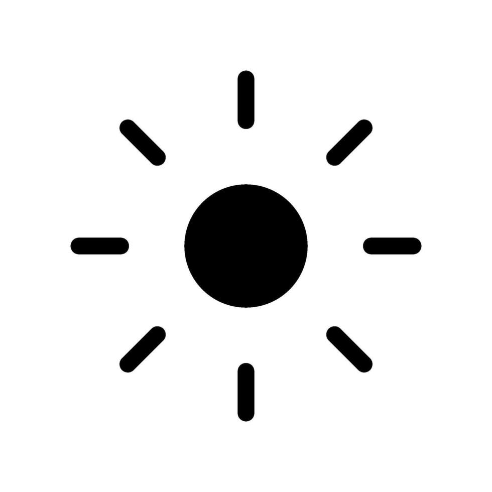 Brightness Icon Vector Symbol Design Illustration