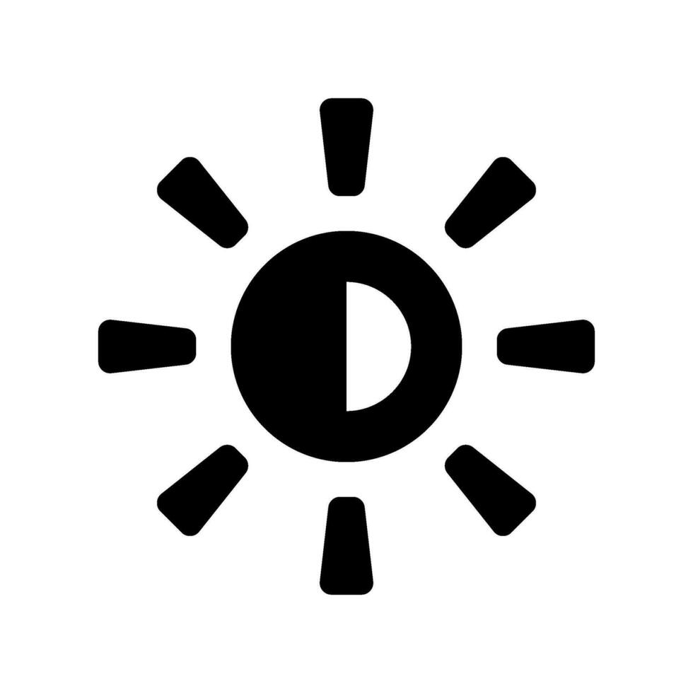 Brightness Icon Vector Symbol Design Illustration