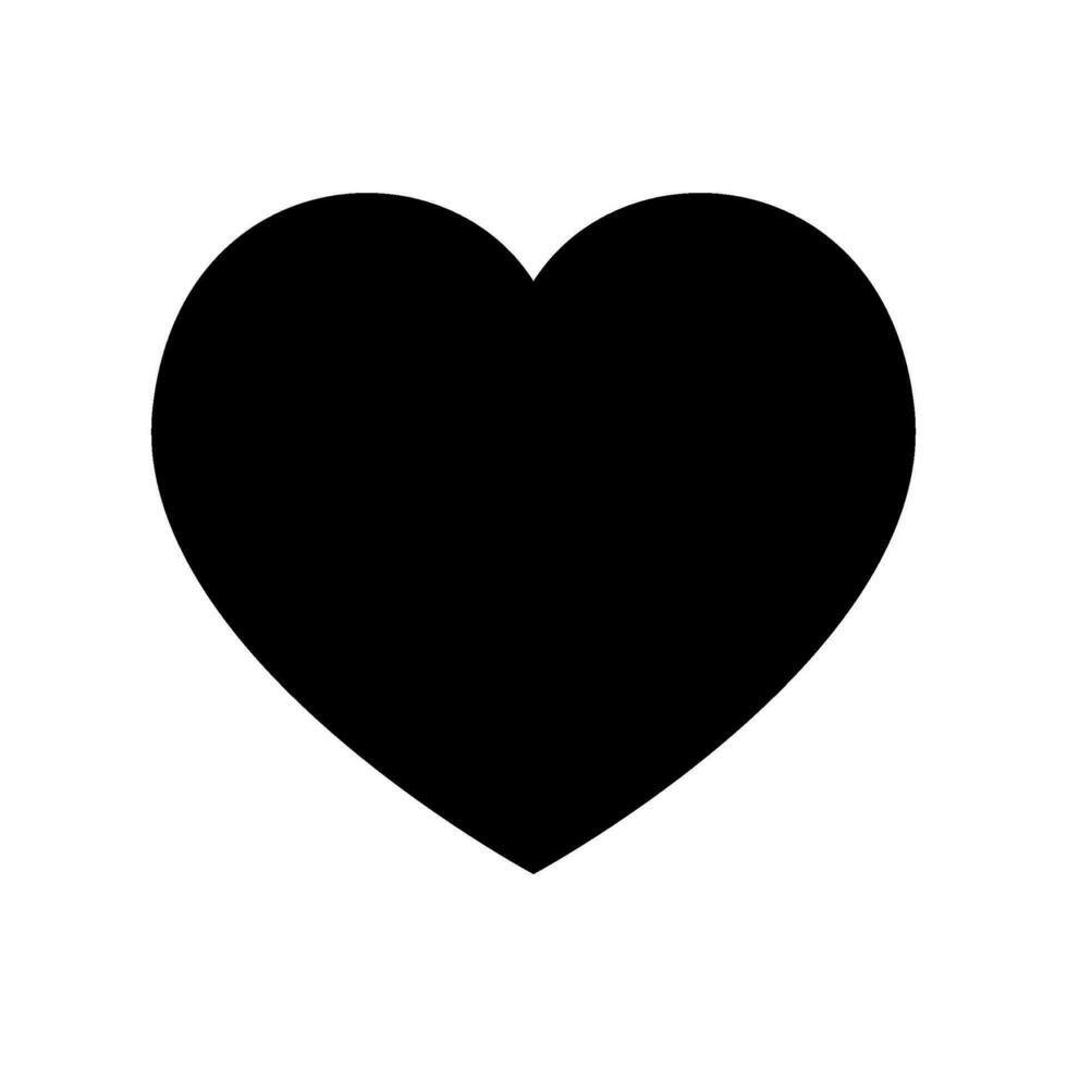 Heart Icon Vector Symbol Design Illustration