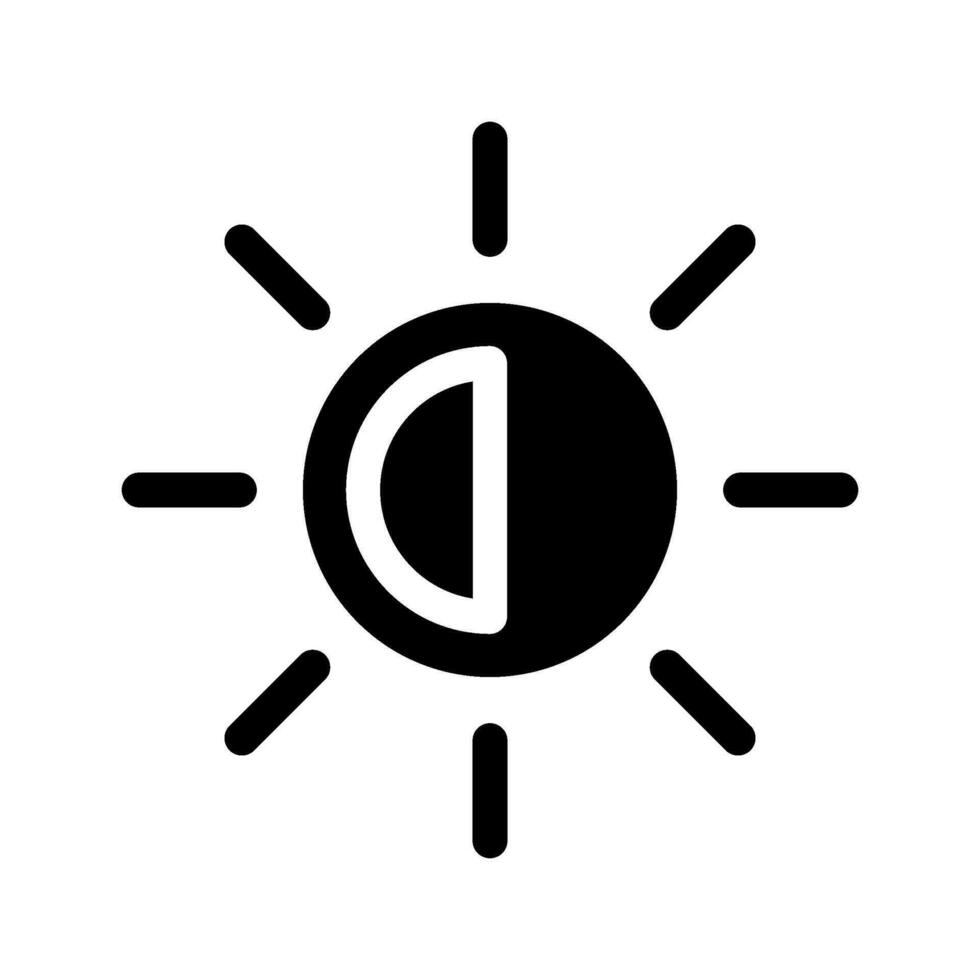 Brightness Icon Vector Symbol Design Illustration