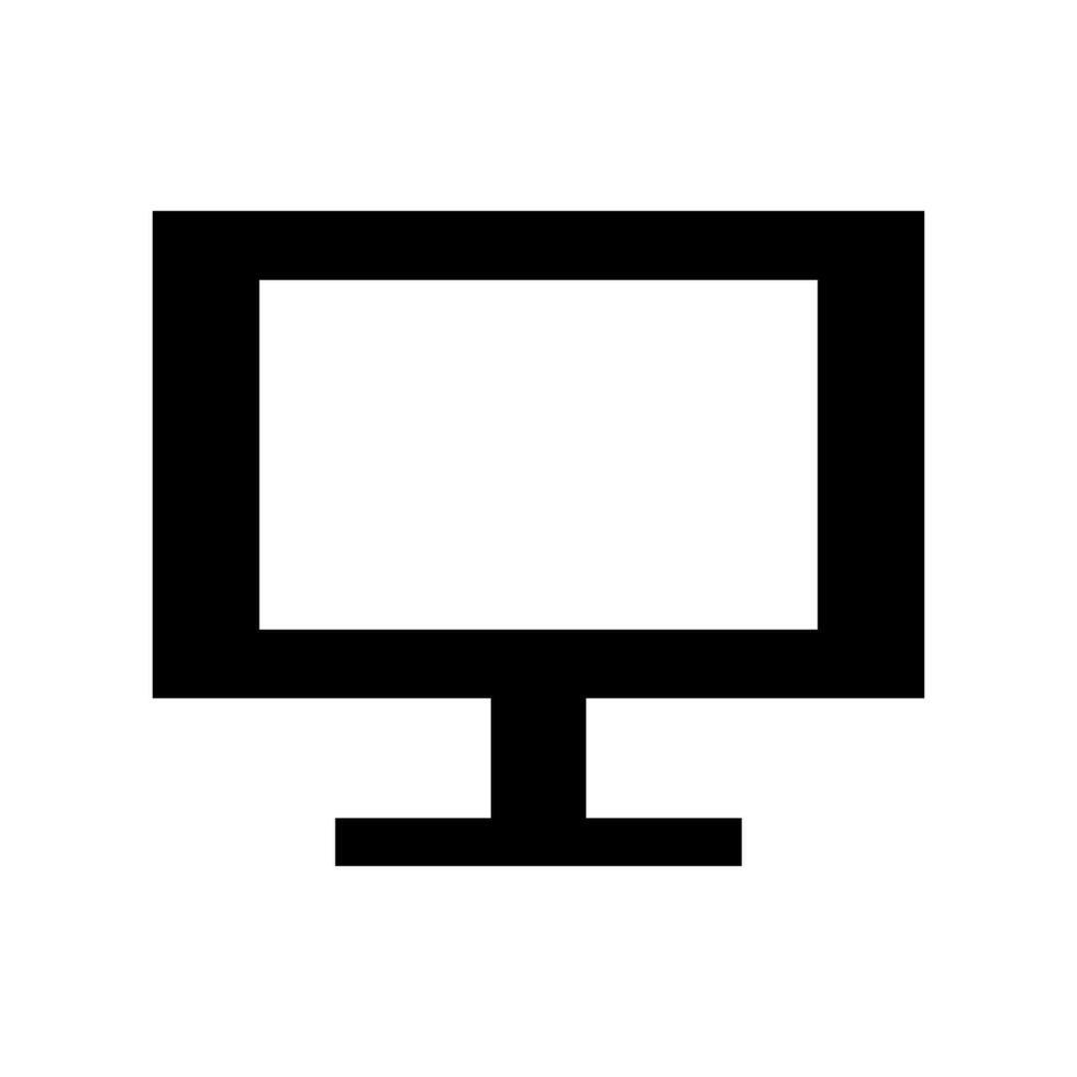 Pc Icon Vector Symbol Design Illustration
