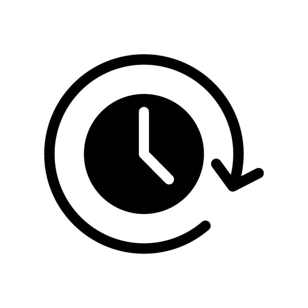 Duration Icon Vector Symbol Design Illustration