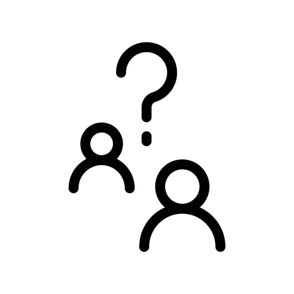 Questioning Icon Vector Symbol Design Illustration