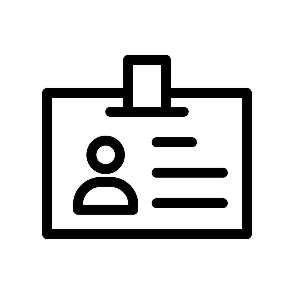 Id Icon Vector Symbol Design Illustration