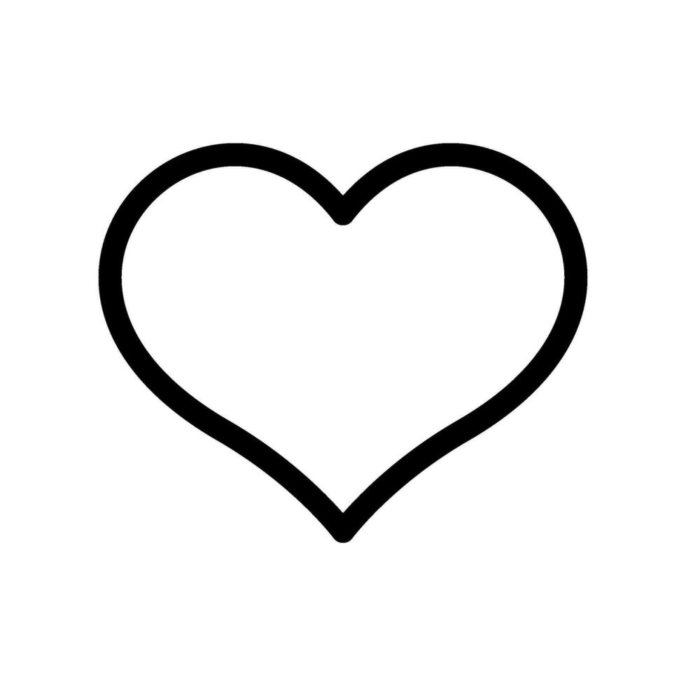 Heart Icon Vector Symbol Design Illustration