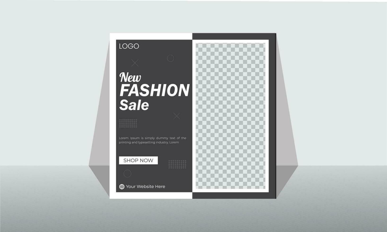 Creative Fashion Social Media Post Design vector