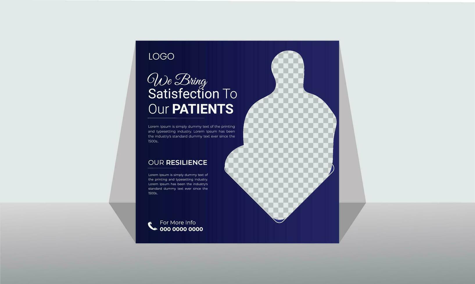 Creative Medical Social Media Post Design vector