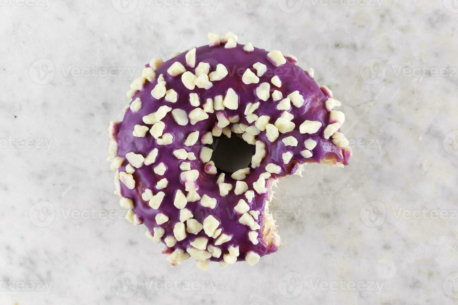 Donut with one bite missing photo