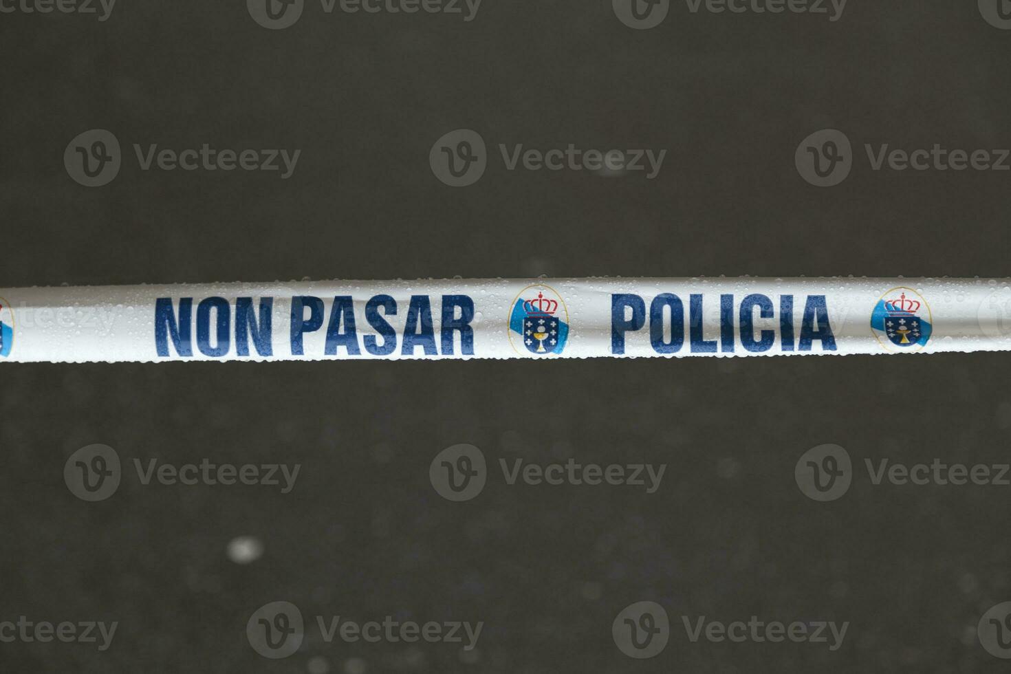 Galician police tape photo