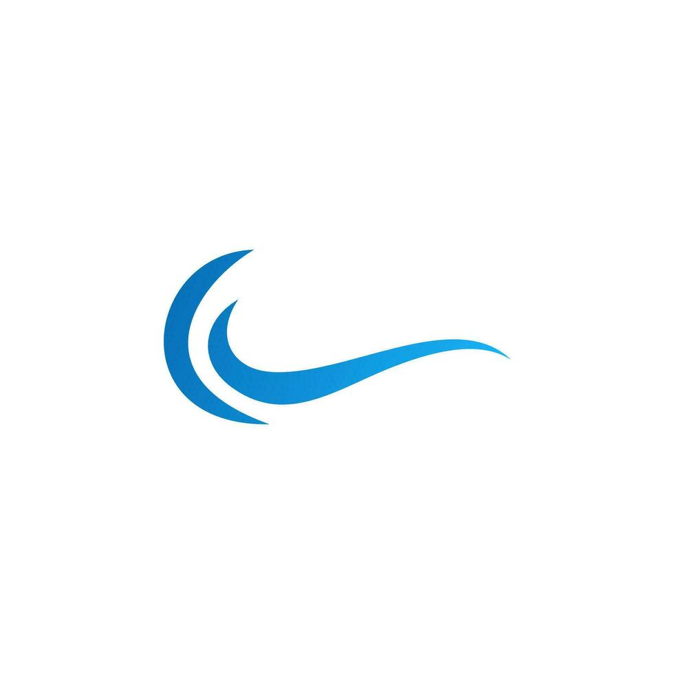 Ocean wave logo element, waves logo concept vector