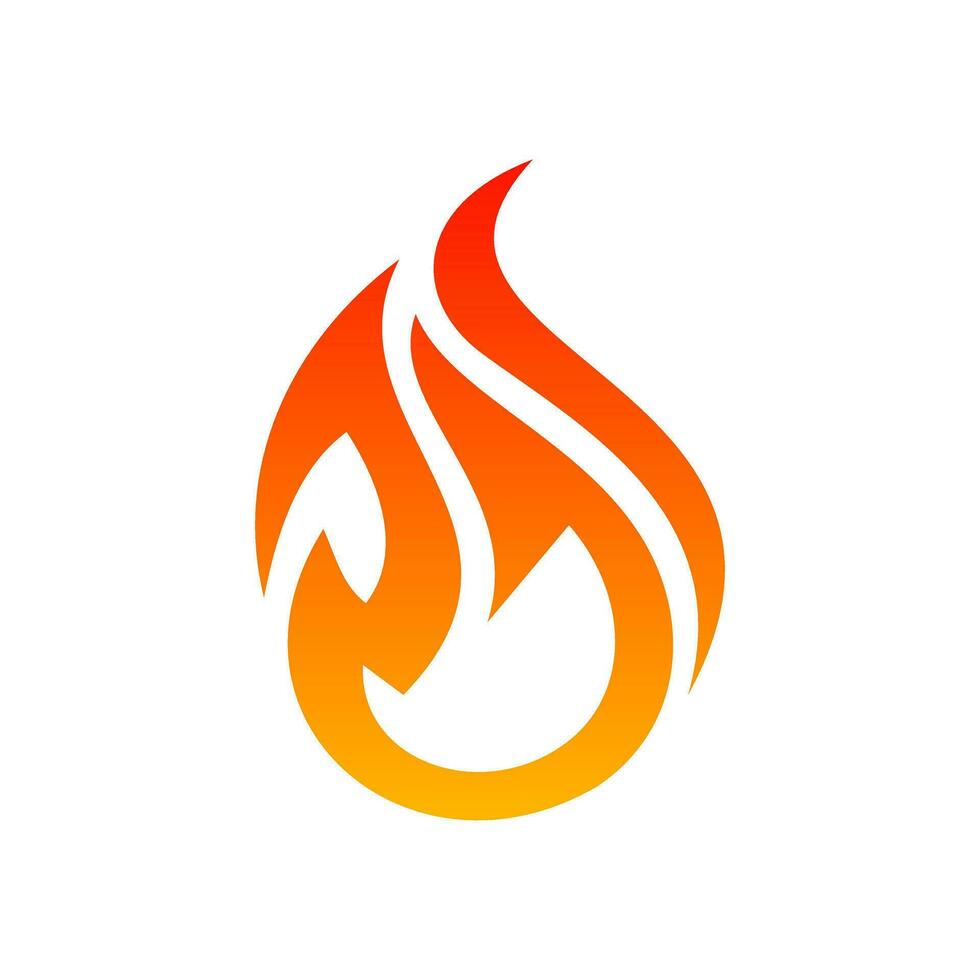 fuego empresa logo plantilla, fuego logo degradado vector