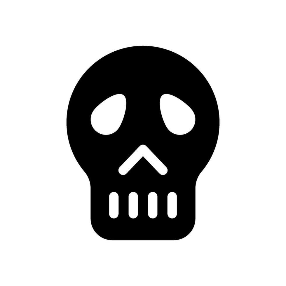 Skull Icon Vector Symbol Design Illustration