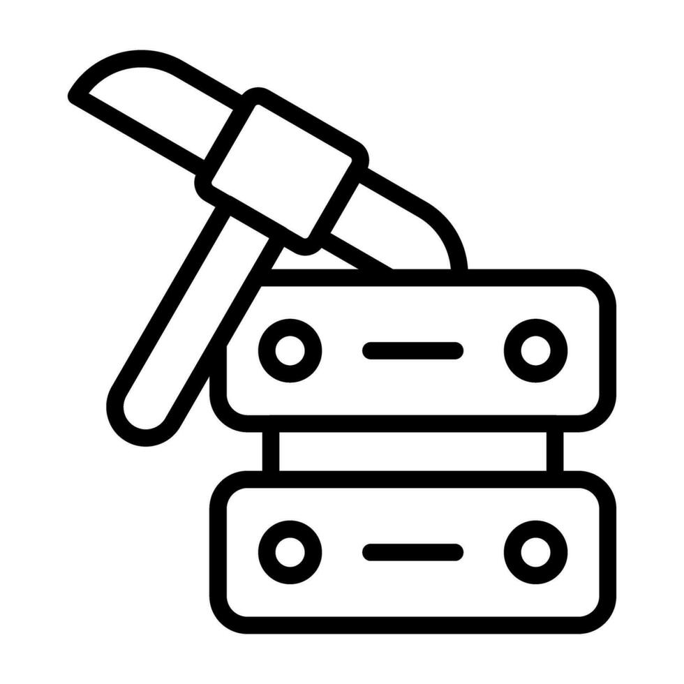 Data Mining Vector Icon