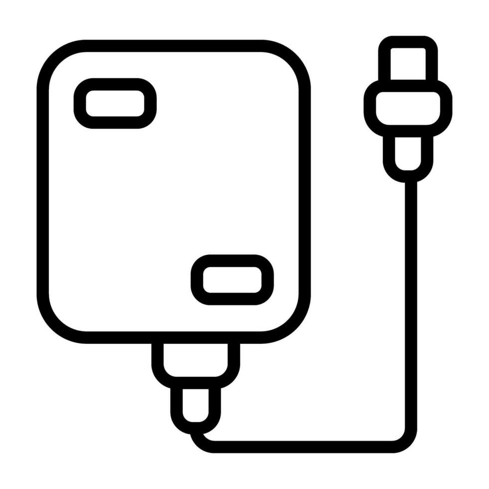 Portable Hard Drive Vector Icon