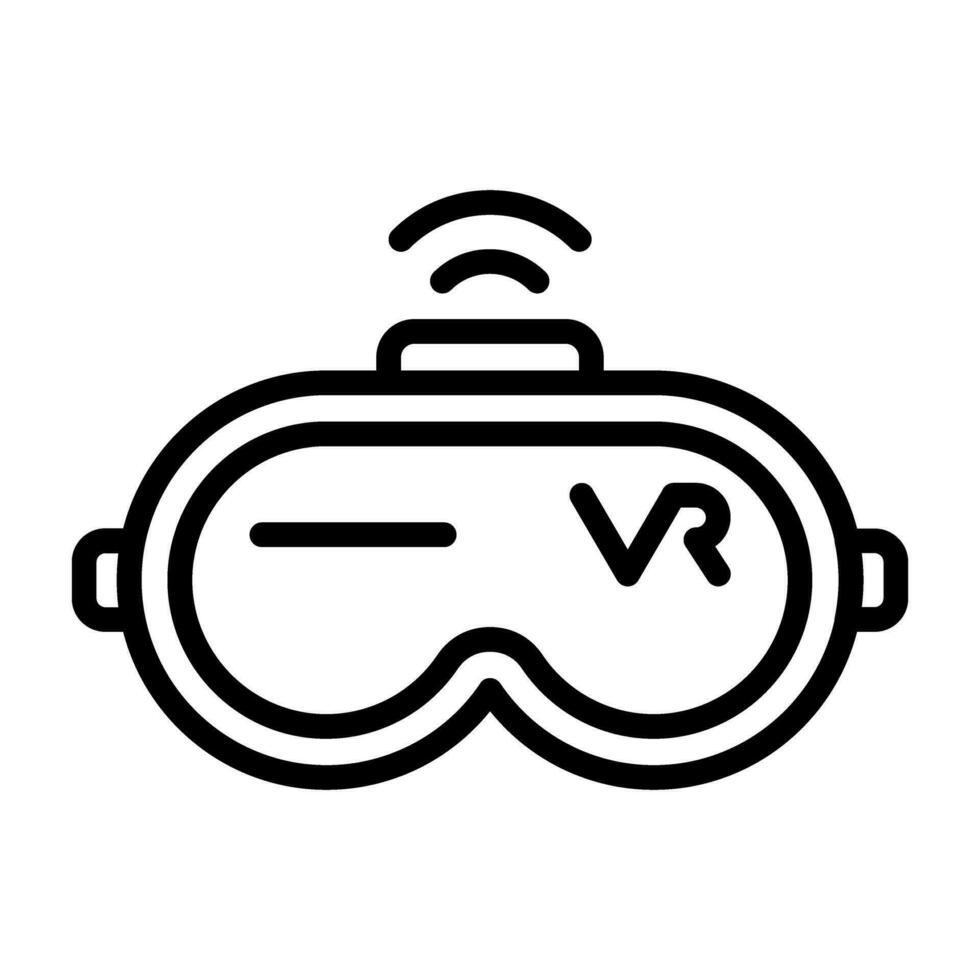 Virtual Reality Headset Vector Icon