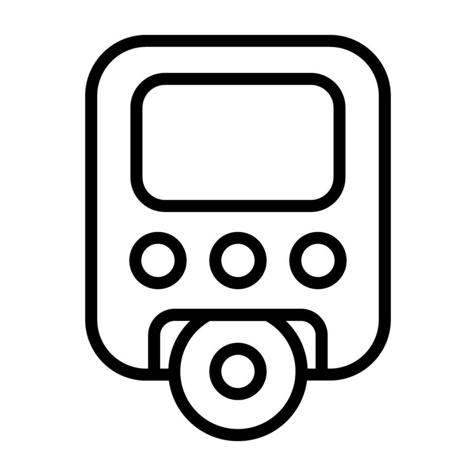 Portable DVD Player Vector Icon