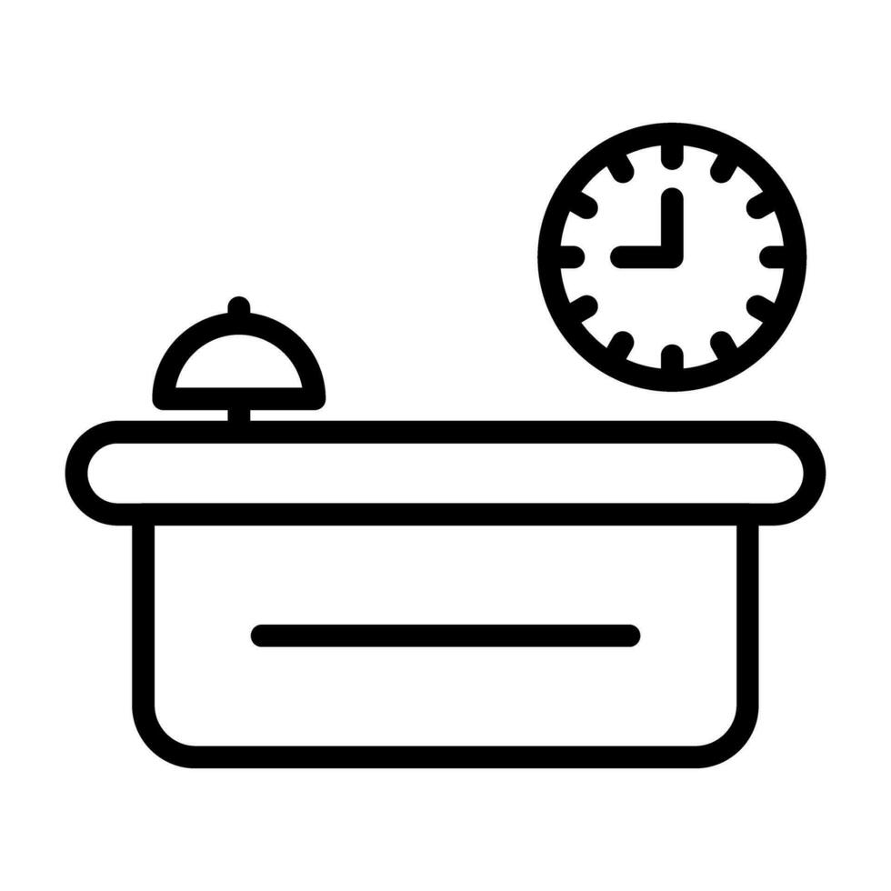 Customer Service Counter Vector Icon